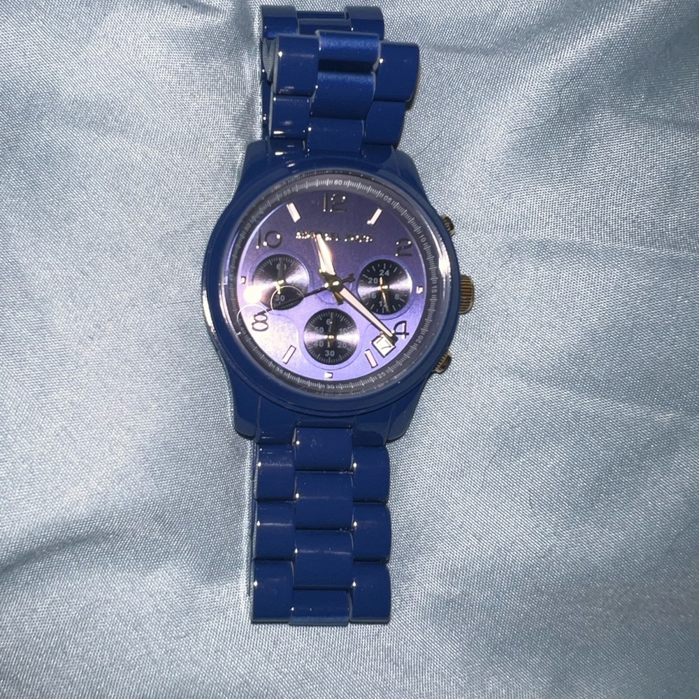 Michael Kors Navy Blue Chronograph Watch